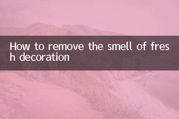 怎麼去除剛裝修的異味