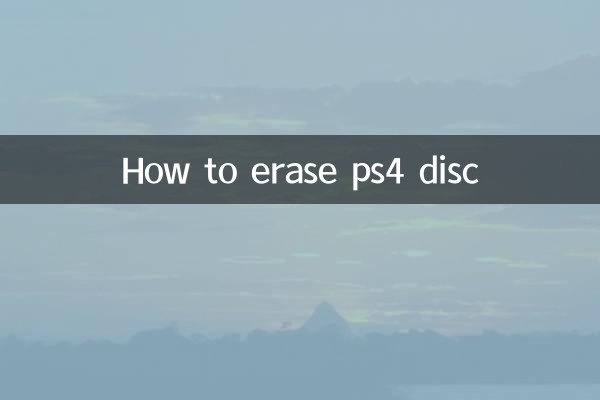 How to erase ps4 disc