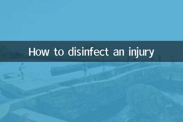 Como desinfetar uma lesão