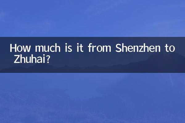 ¿Cuánto cuesta Shenzhen a Zhuhái?