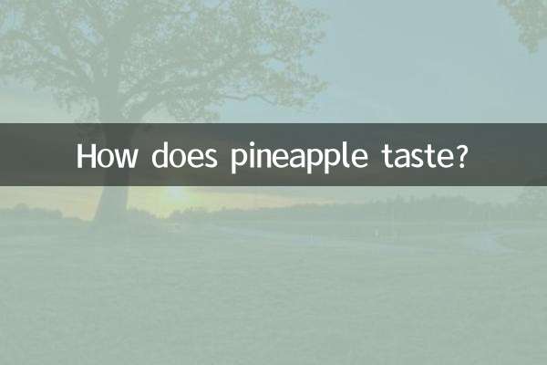 How does pineapple taste?