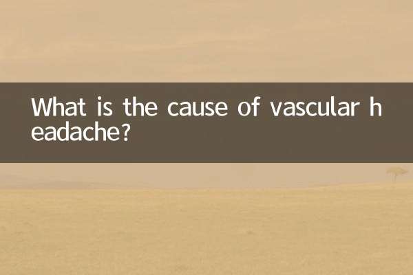 What is the cause of vascular headache?