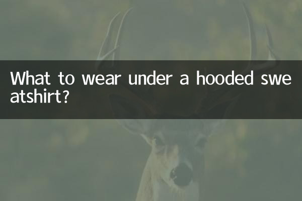 একটি hooded sweatshirt অধীনে কি পরেন?