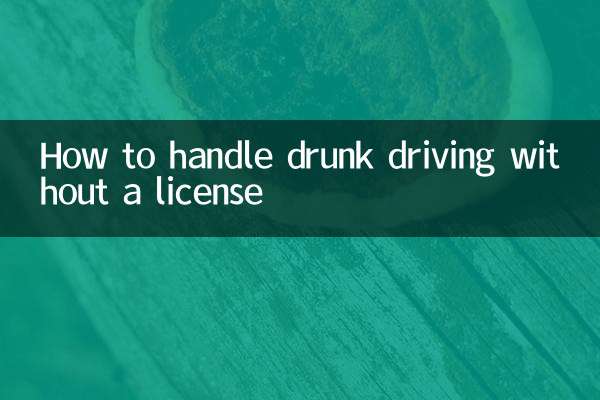 酒駕無證駕駛怎麼處理