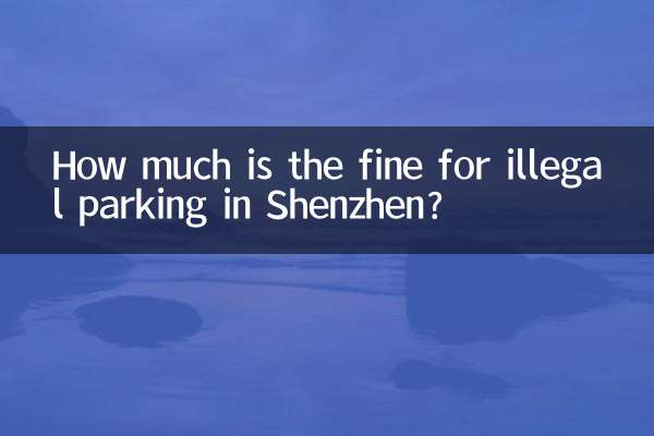 深圳違停罰款多少