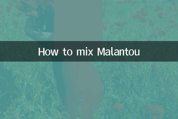 Come mescolare Malantou