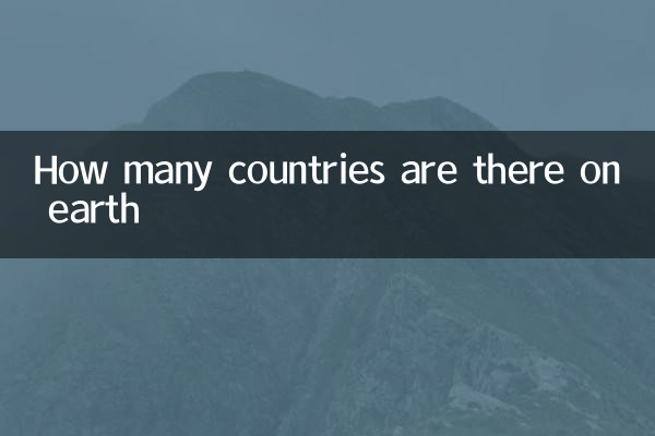 How many countries are there on earth