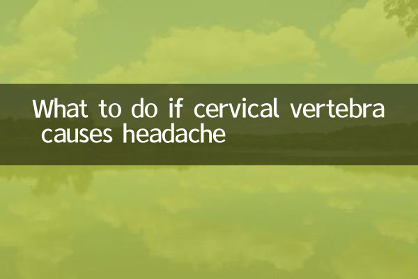 What to do if cervical vertebra causes headache