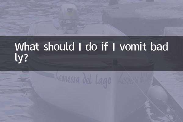 What should I do if I vomit badly?