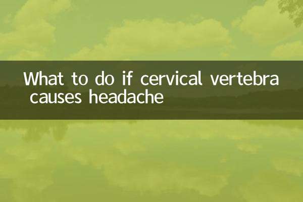 What to do if cervical vertebra causes headache