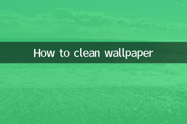 How to clean wallpaper
