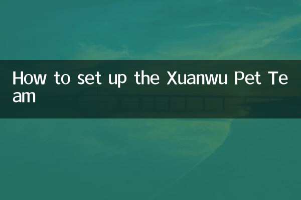 Xuanwu ペットチームの設立方法