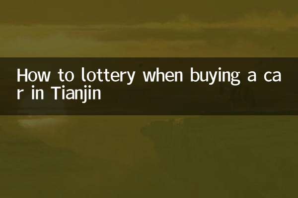 How to lottery when buying a car in Tianjin