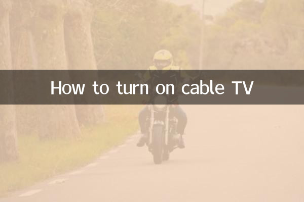 Cómo encender la televisión por cable