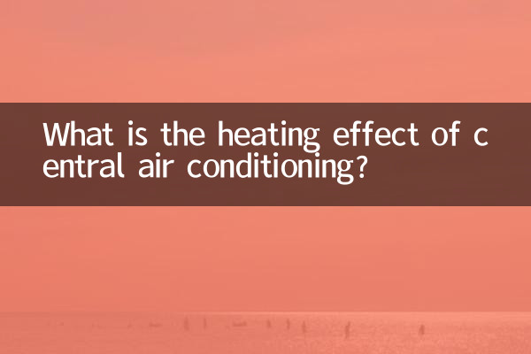 Welchen Heizeffekt hat eine zentrale Klimaanlage?