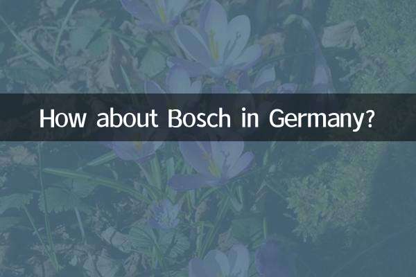 How about Bosch in Germany?