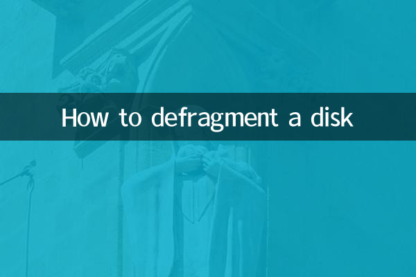 How to defragment a disk