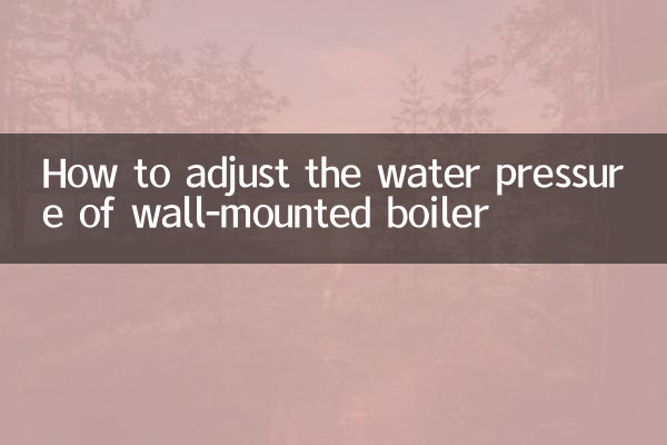 نحوه تنظیم فشار آب دیگ دیواری