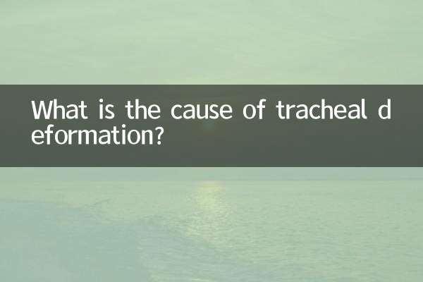 Quelle est la cause de la déformation trachéale ?