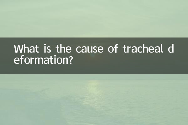 Quelle est la cause de la déformation trachéale ?