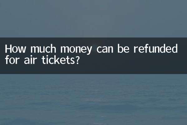 Combien d'argent peut-on rembourser pour les billets d'avion ?