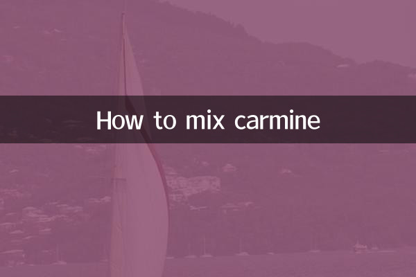 Come mescolare il carminio