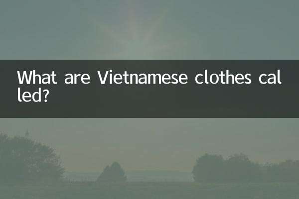 Как называется вьетнамская одежда?