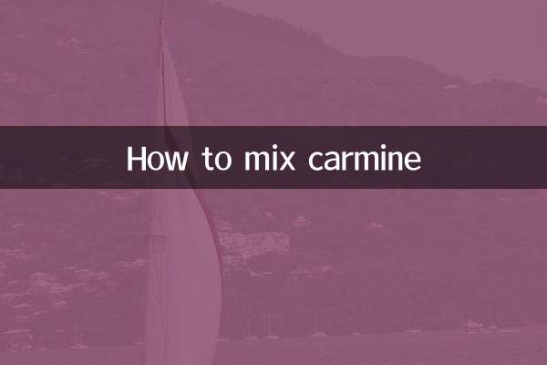 কিভাবে কারমাইন মিশ্রিত করা যায়