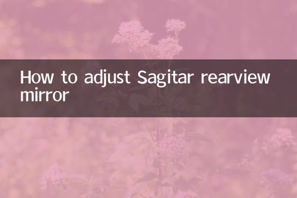 How to adjust Sagitar rearview mirror