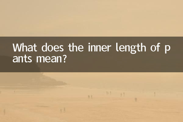 パンツのインナー丈とは何ですか？