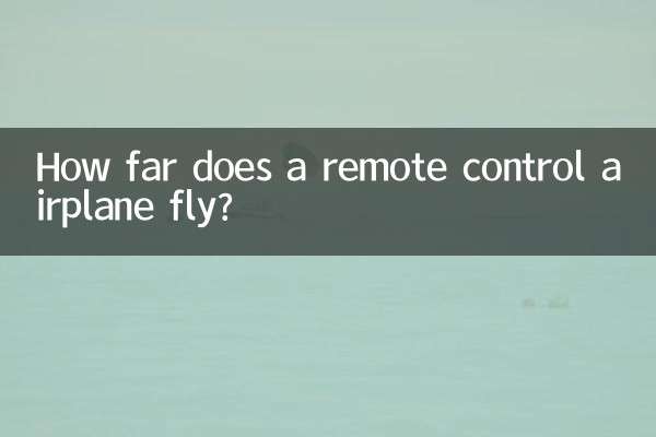¿Qué distancia vuela un avión a control remoto?