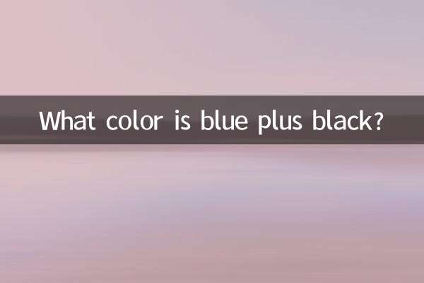 De quelle couleur sont le bleu et le noir ?