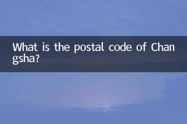 Wie lautet die Postleitzahl von Changsha?