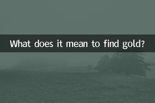 এটা কি স্বর্ণ খুঁজে মানে?