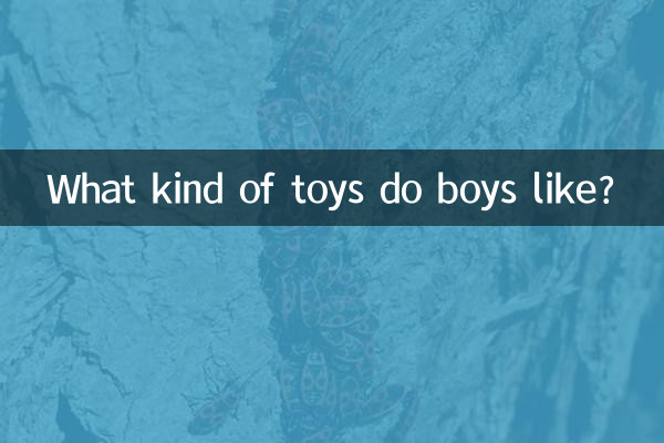 Quel genre de jouets les garçons aiment-ils ?