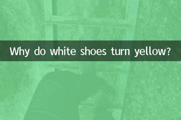 Warum werden weiße Schuhe gelb?