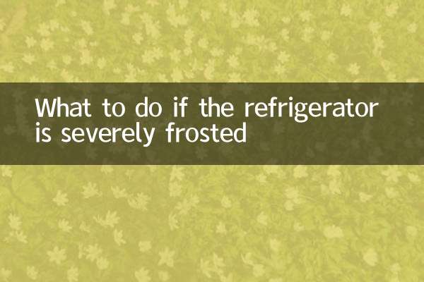 Que faire si le réfrigérateur est fortement givré