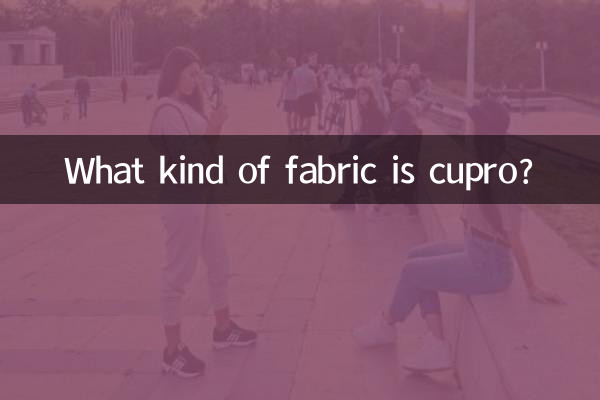 ¿Qué tipo de tela es el cupro?
