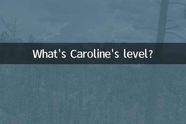 キャロラインのレベルはどれくらいですか？