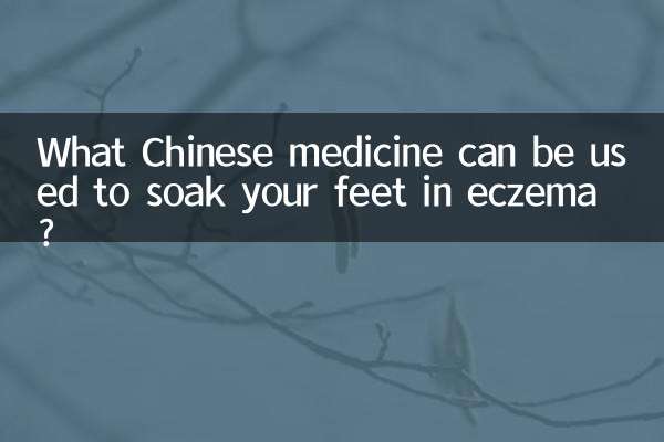 ¿Qué medicina china se puede usar para remojar los pies en el eccema?