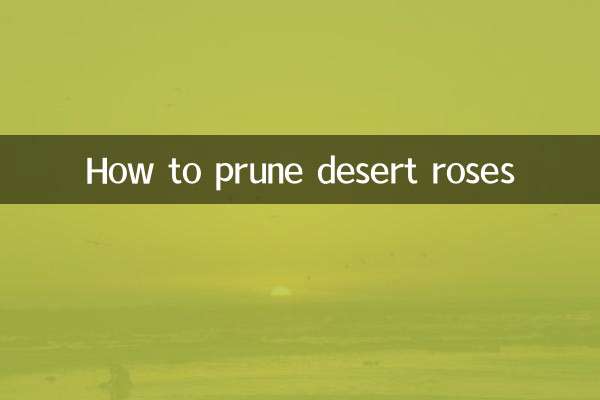 Como podar rosas do deserto