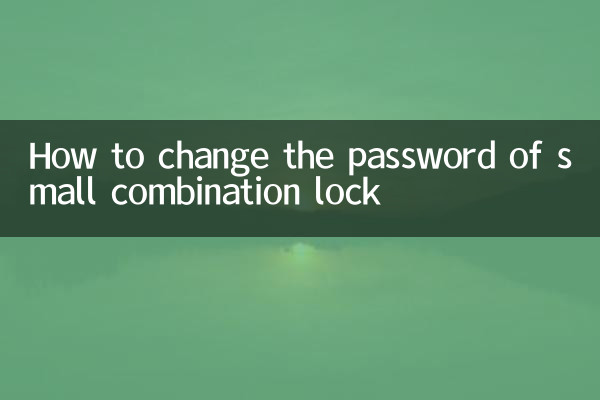 Come cambiare la password del lucchetto a combinazione piccola