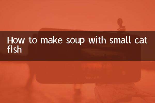 How to make soup with small catfish