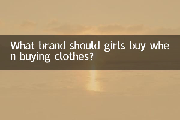 What brand should girls buy when buying clothes?