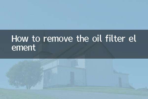 Como remover o elemento do filtro de óleo