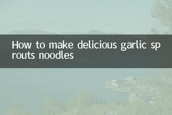 Come preparare delle deliziose tagliatelle ai germogli d'aglio