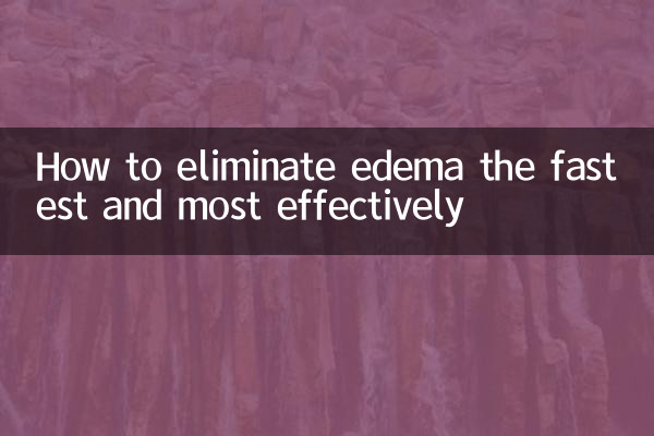 How to eliminate edema the fastest and most effectively