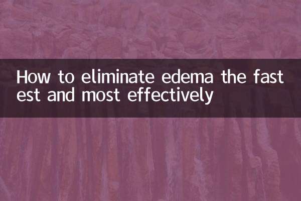 How to eliminate edema the fastest and most effectively