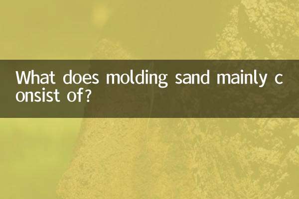 ¿En qué se compone principalmente la arena de moldeo?