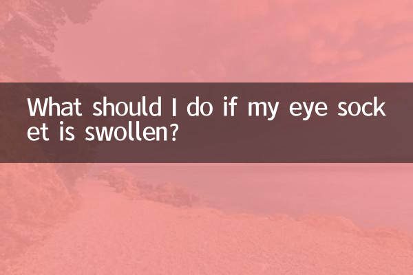 What should I do if my eye socket is swollen?